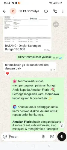 Testimonial Papan Bunga parit mayor