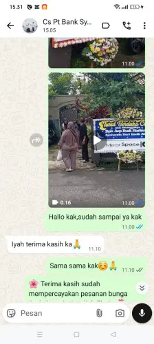 Testimonial Papan Bunga parit mayor